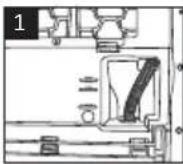 WHIRLPOOL CWD84MWBSBE - Raccordement du tuyau d'évacuation d'eau - 1