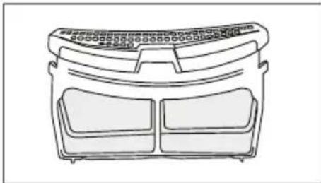 WHIRLPOOL CWD84MWBSBE - Pluizenfilter (interne en externe filters) / Reiniging van de binnenzijde van de deur - 5
