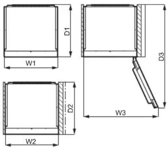 AEG TSF5012WDF - Abmessungen - 2