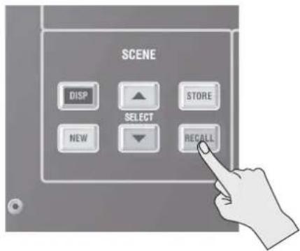 ROLAND M-5000C - Recalling a Scene - 1