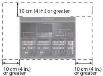 ROLAND M-5000C - Secure a sufficient amount of space at the setup location - 2