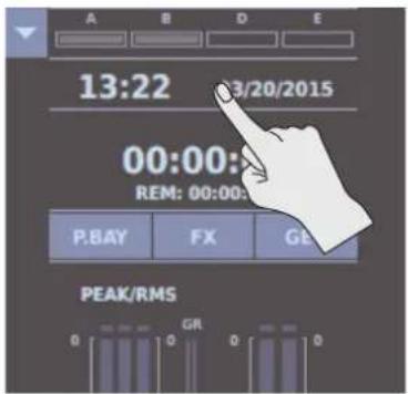 ROLAND M-5000C - Setting the Date and Time - 1