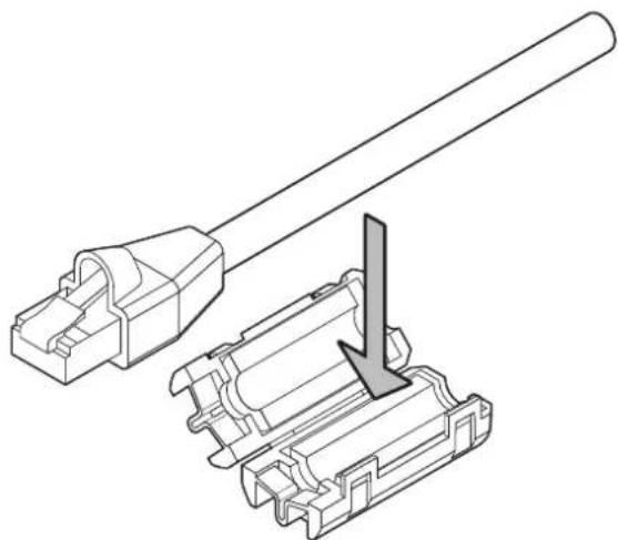 ROLAND M-5000C - Attaching the Ferrite Cores - 2