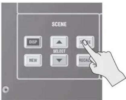 ROLAND M-5000C - Storing a Scene (by Overwriting) - 1