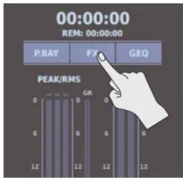 ROLAND M-5000C - Using an FX with Send/Return - 1