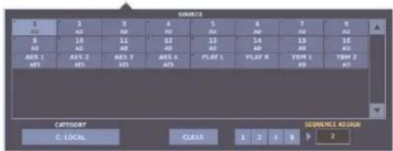 ROLAND M-5000C - Selecting the Source for an Input Channel - 2