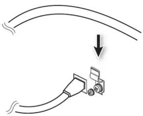 ROLAND M-5000C - Using the LAN-cable Hook - 1