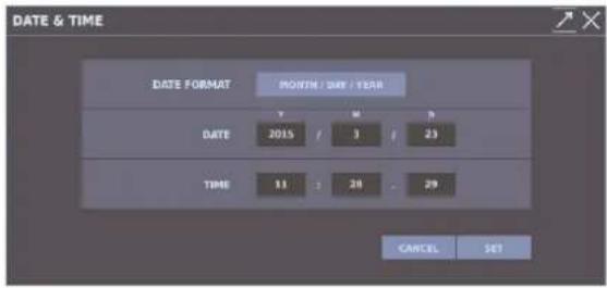 ROLAND M-5000C - Setting the Date and Time - 2
