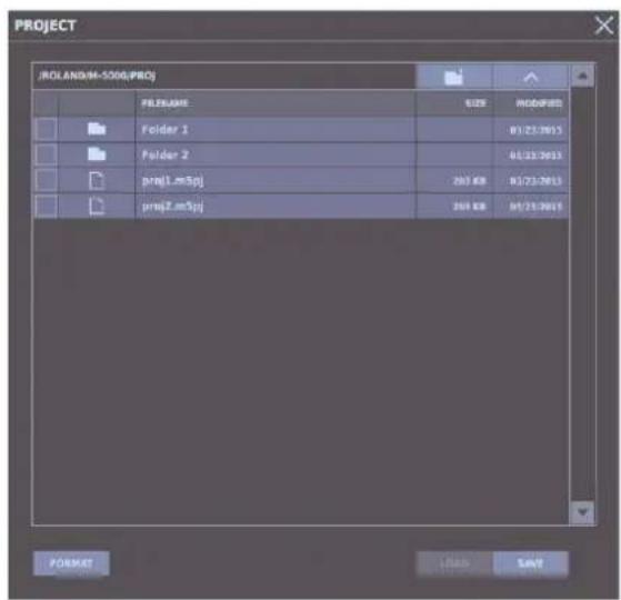 ROLAND M-5000C - On the MENU window, tap , then tap . - 1