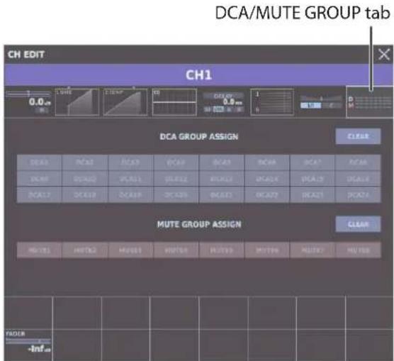 ROLAND M-5000C - Making Assignments to DCA/MUTE Groups - 1