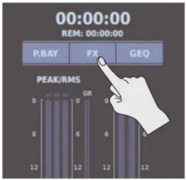 ROLAND M-5000C - On the HOME screen, tap . - 1