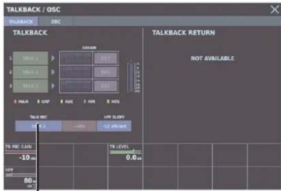 ROLAND M-5000C - Using Talkback - 1