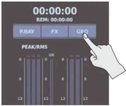 ROLAND M-5000C - On the HOME screen, tap . - 1
