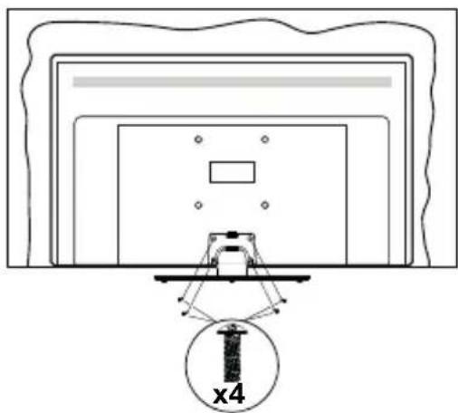 PANASONIC TX-50HX585E - Montaje del pedestal - 3