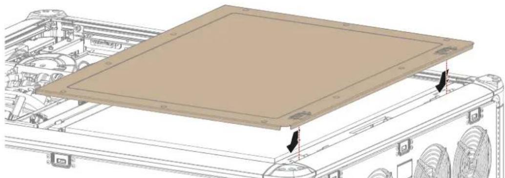 Barco QDX-W35 - 両上面カバーの設置方法 - 1