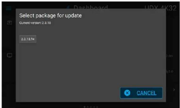 Barco QDX-W35 - プロジェクターがネットワークに接続されていない場合のソフトウェアの更新方法 - 2