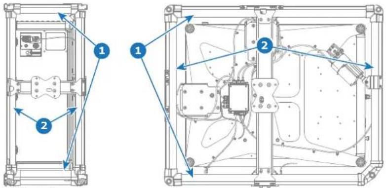 Barco QDX-W35 - プロジェクターをトラスから吊り下げる - 1