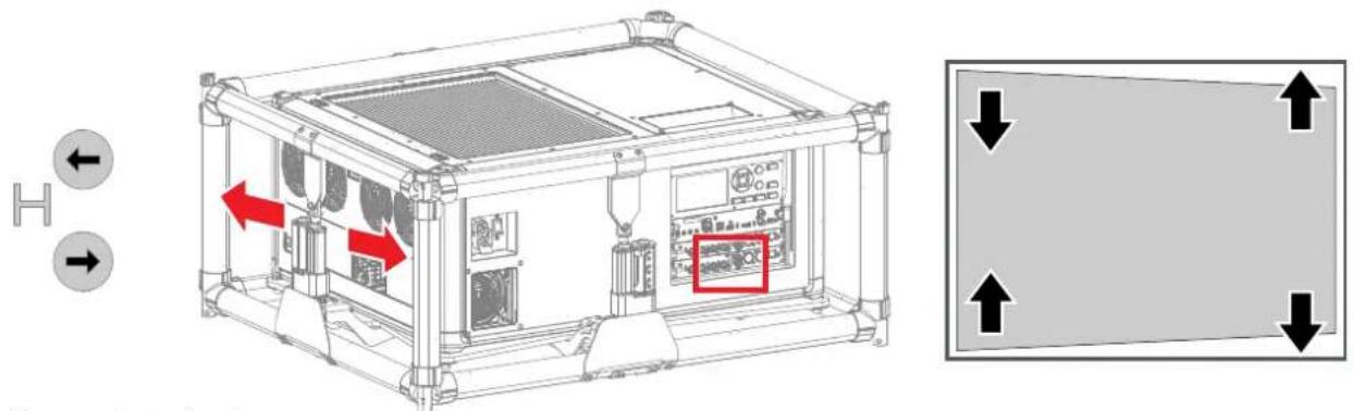 Barco QDX-W35 - ローカル制御パネルを使用した配置 - 2