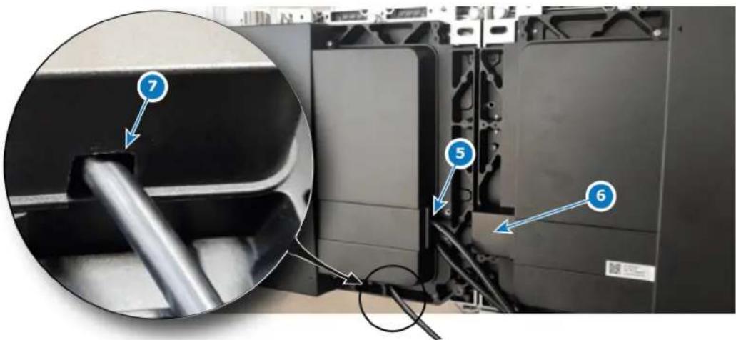 Barco TruePix TP0.9 - Ouvertures du couvercle arrière - 2