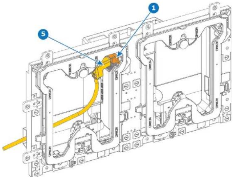 Barco TruePix TP0.9 - Comment interrompre le chemin d'alimentation depuis l'avant de la grille - 2