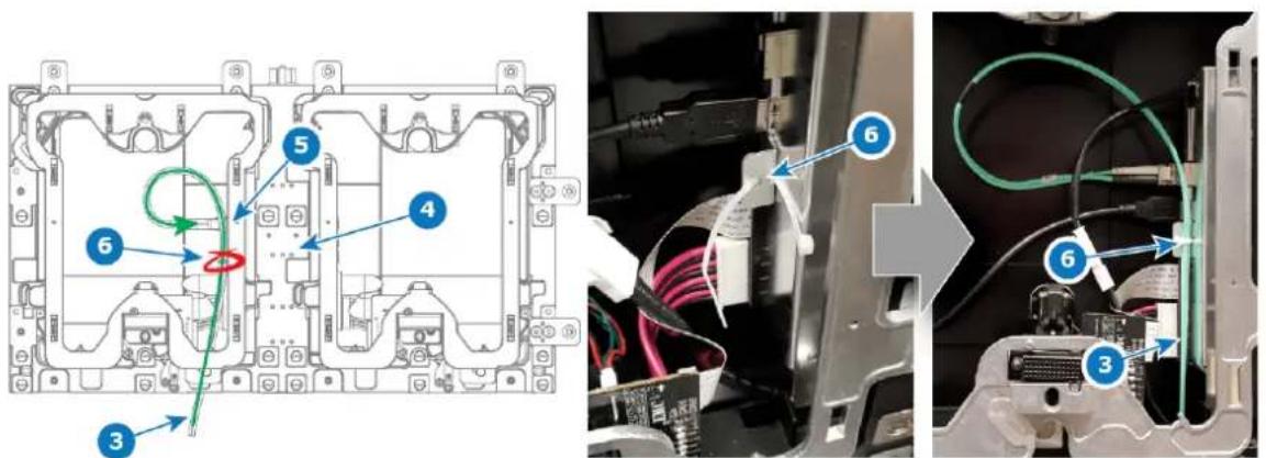 Barco TruePix TP0.9 - Comment connecter un câble à fibre entre le INP-100 et les grilles - 4