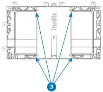 Barco TruePix TP0.9 - Comment interrompre le chemin d'alimentation depuis l'arrière de la grille - 1