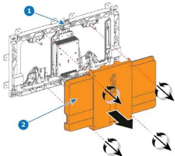 Barco TruePix TP0.9 - Comment interrompre le chemin d'alimentation depuis l'arrière de la grille - 2