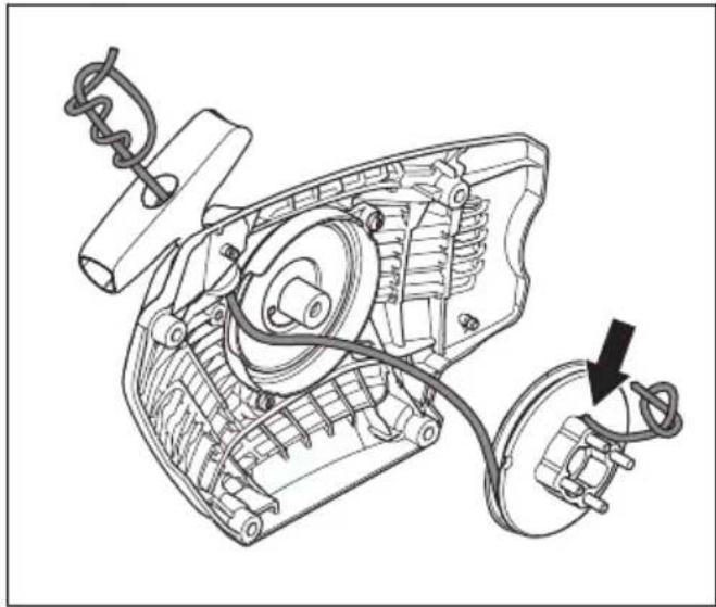 HUSQVARNA 560 XP G Mark II - So tauschen Sie ein gerissenes oder verschlissenes Startseil aus - 3