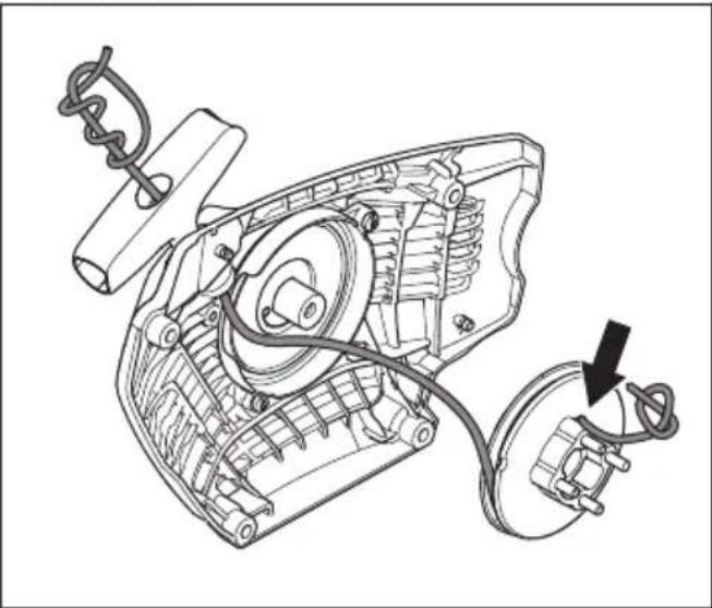HUSQVARNA 562 XP G Mark II - Pour remplacer un câble de démarreur rompu ou usé - 3
