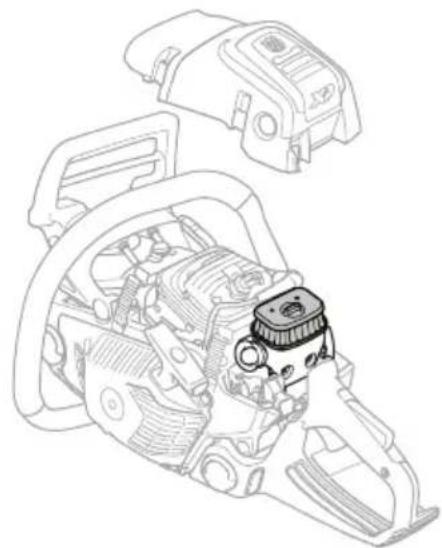 HUSQVARNA 562 XP G Mark II - So reinigen Sie den Luftfilter - 1