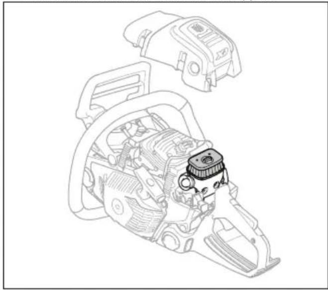 HUSQVARNA 562 XP G Mark II - Pour nettoyer le filtre à air - 1
