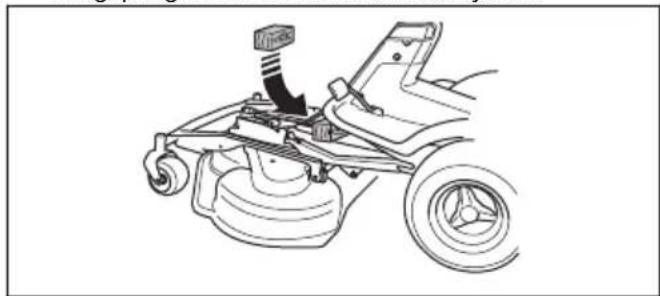 HUSQVARNA R 214T AWD - Verwijderen en aanbrengen van het maaidek - 6