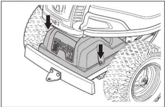 HUSQVARNA R 214T AWD - Pour contrôler le niveau d'huile de transmission - 1