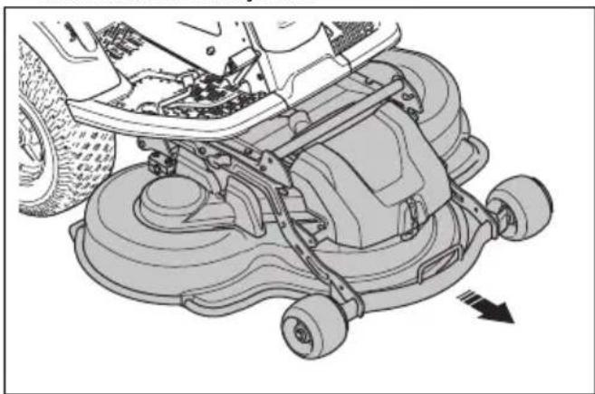 HUSQVARNA R 214T AWD - Pour déposer et fixer le carter de coupe - 8