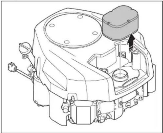 HUSQVARNA R 214T AWD - Dépose et installation du filtre à air - 1