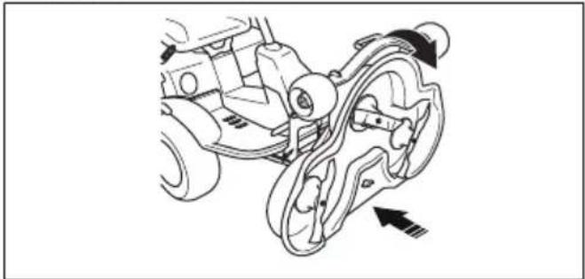 HUSQVARNA R 214T AWD - So bringen Sie das Mähdeck in die Mähposition - 2