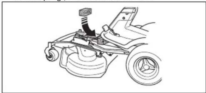 HUSQVARNA R 214T AWD - So entfernen und befestigen Sie das Mähdeck - 6