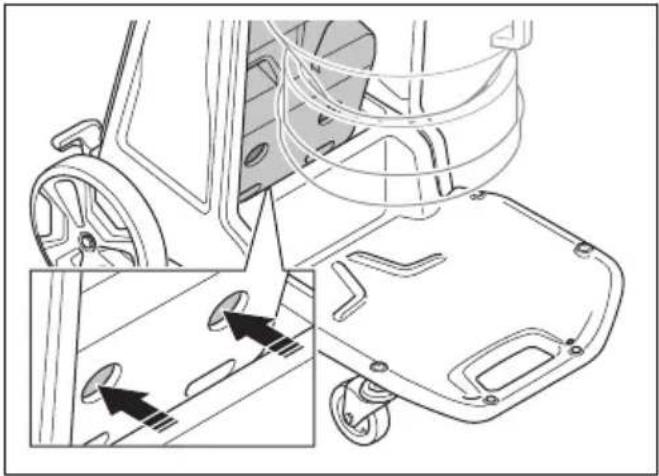 HUSQVARNA DE 110iH - Pour installer et déposer la batterie - 2