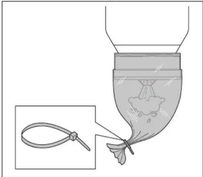 HUSQVARNA DE 110iH - To install a new Longopac bag cassette - 8