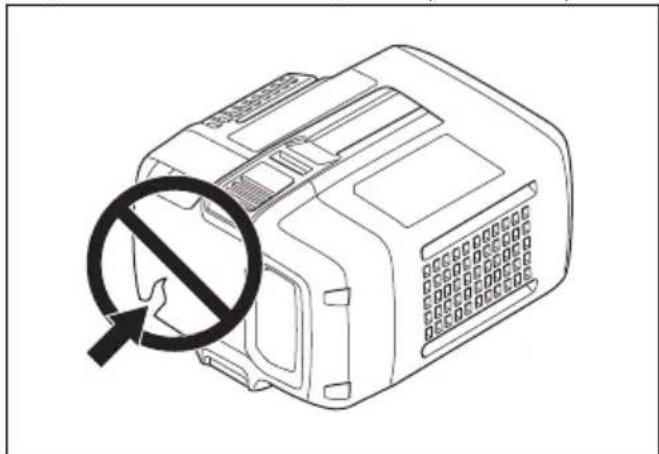 HUSQVARNA DE 110iH - Contrôle de la batterie et du support de batterie - 3
