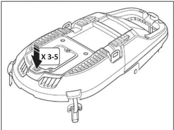 HUSQVARNA DE 110iH - To remove dust particles from the prefilter during operation - 2