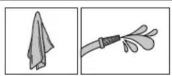 HUSQVARNA DE 110iH - REMARQUE: Ne le laissez pas sécher à la lumière du soleil. Les joints sécheraient. - 3