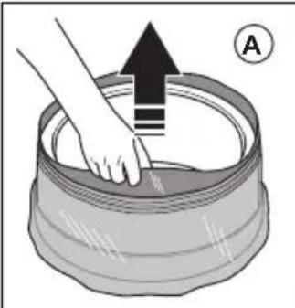 HUSQVARNA DE 110iH - To install a new Longopac bag cassette - 2