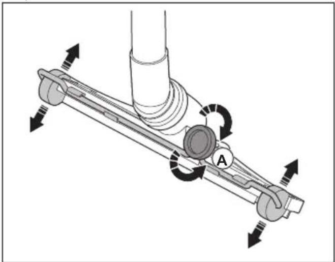 HUSQVARNA DE 110iH - To attach and adjust the floor nozzle - 2