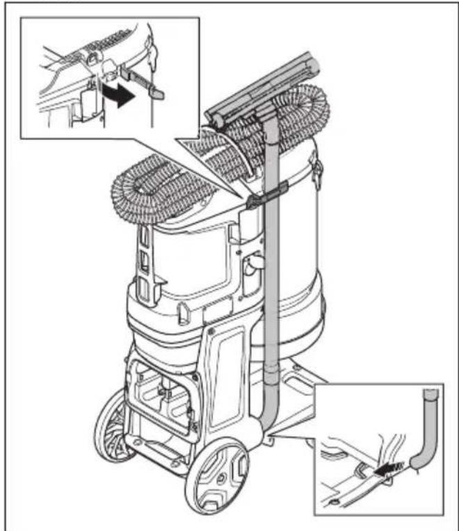 HUSQVARNA DE 110iH - So bewegen Sie das Gerät über lange Entfernungen - 1