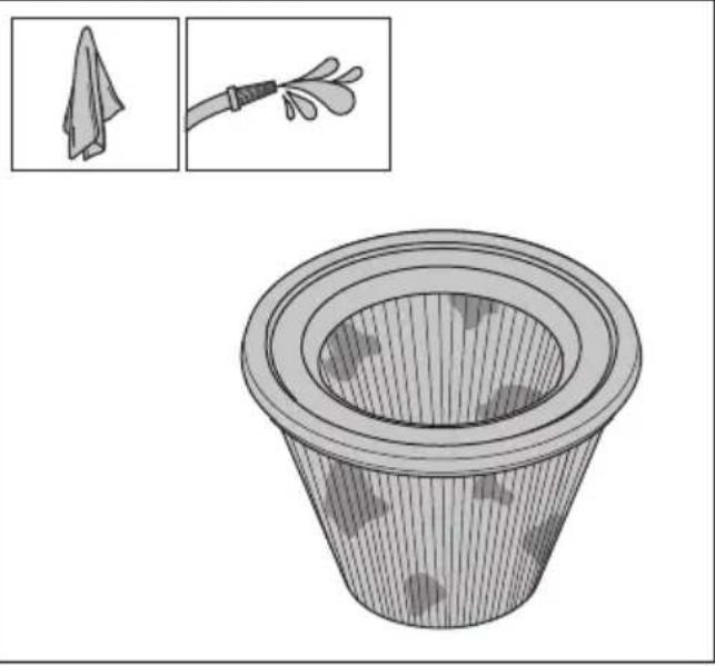 HUSQVARNA DE 110iH - To clean the prefilter with water - 5