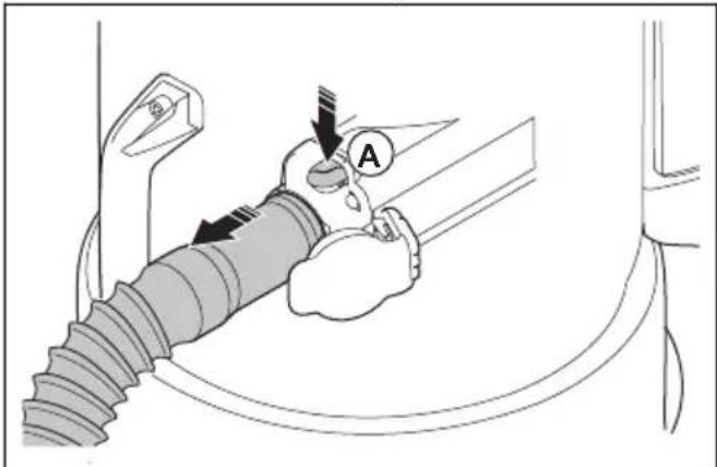 HUSQVARNA DE 110iH - Entfernen des Staubabsaugschlauchs - 1