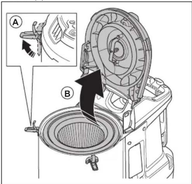 HUSQVARNA DE 110iH - To clean the prefilter with water - 3