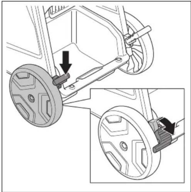 HUSQVARNA DE 110iH - So bewegen Sie das Gerät über lange Entfernungen - 2