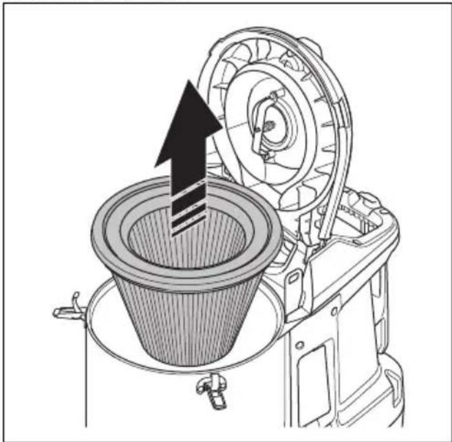 HUSQVARNA DE 110iH - To clean the prefilter with water - 4